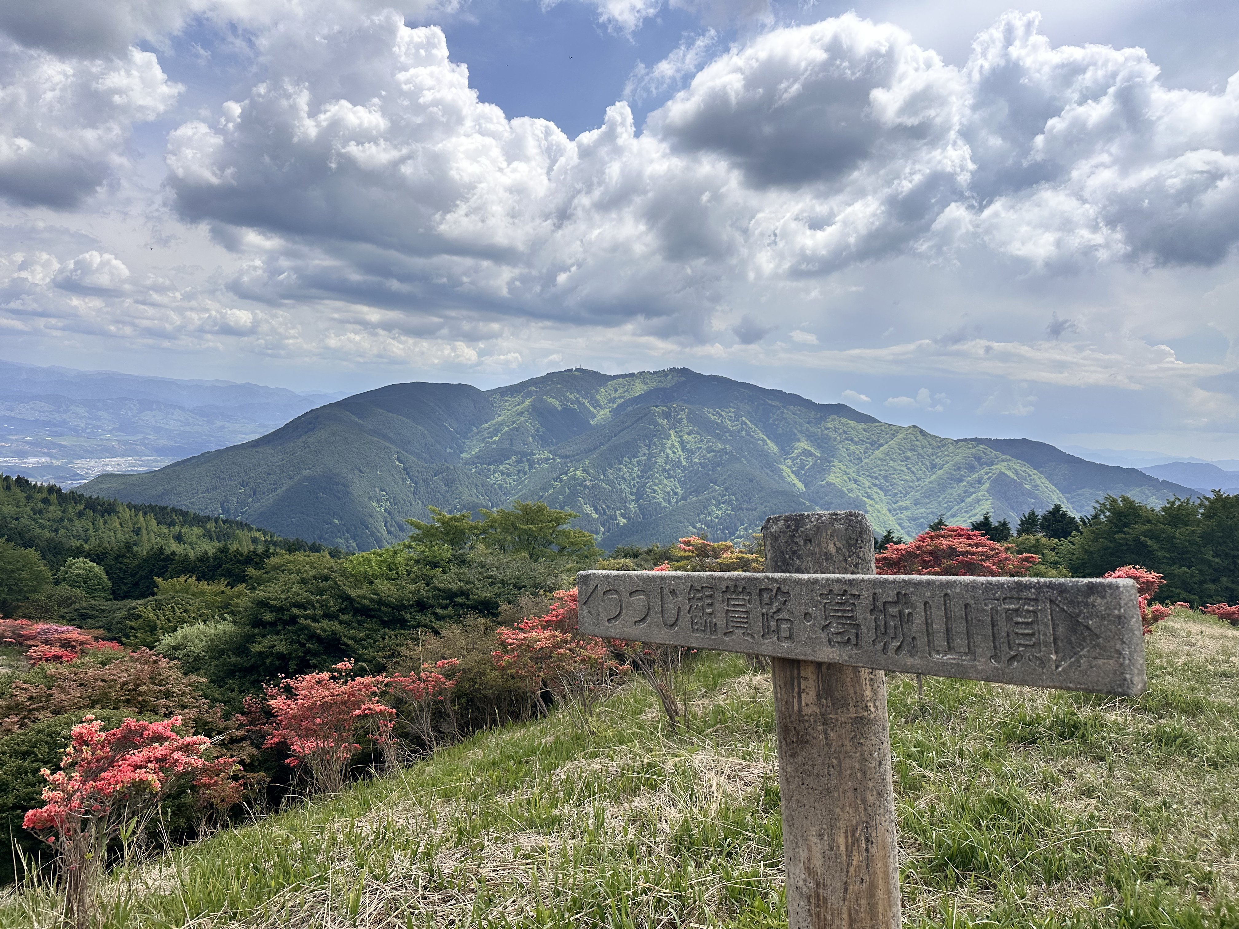 葛城山 山頂 景色 晴れ 奈良